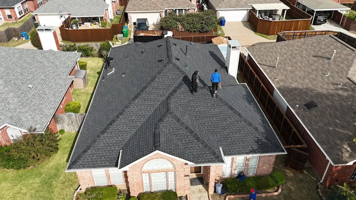 Slate & Tile Roof Repair work in progress on a Killeen property